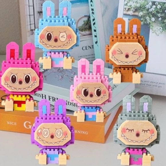 3PCs Labubu 3D Puzzle Micro Connection Building Blocks DIY-Great for Kids Party - Picture 2 of 10